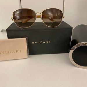 Bulgari Sunglasses with Crystal Emblishment